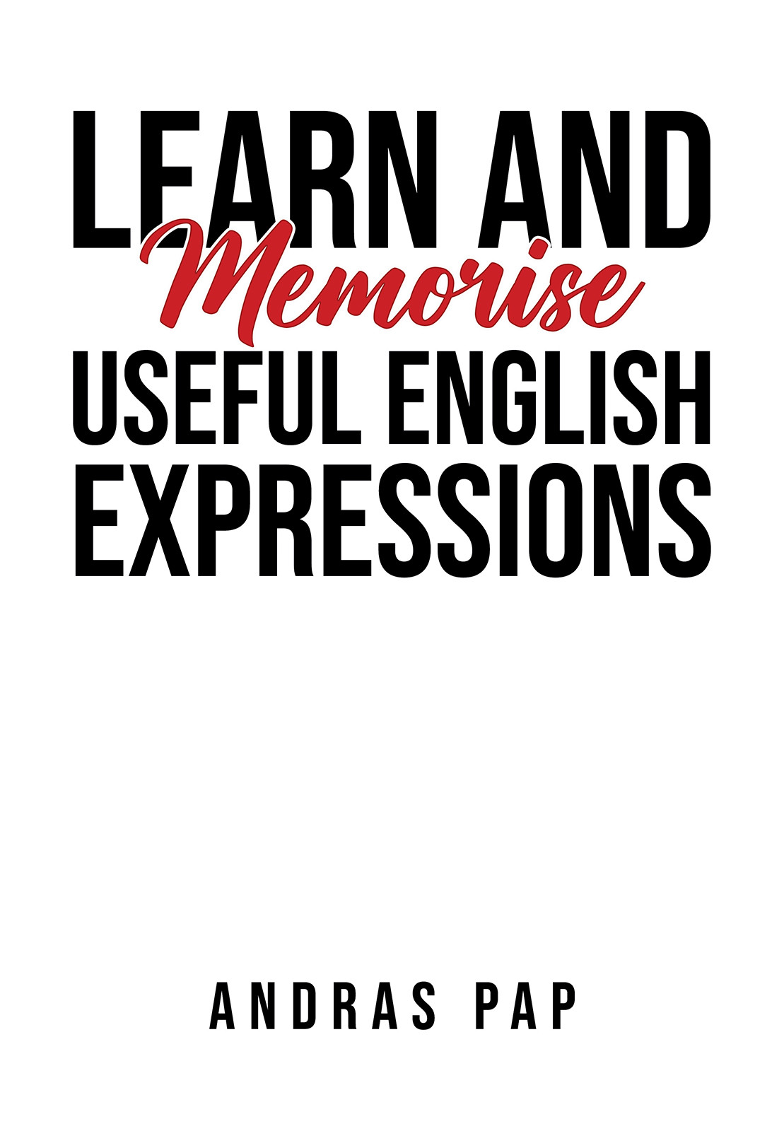 Learn and Memorise Useful English Expressions-bookcover