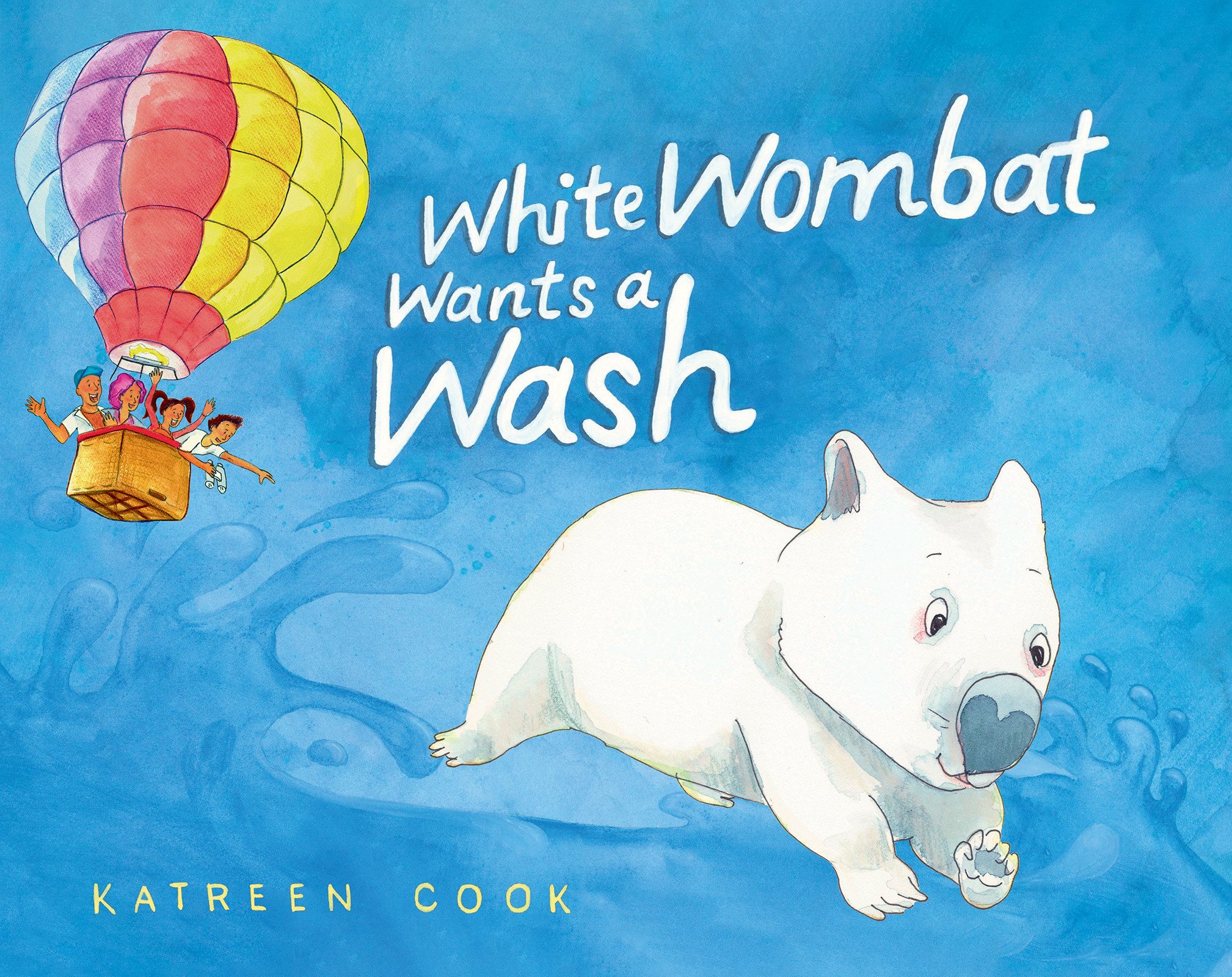 White Wombat Wants a Wash-bookcover