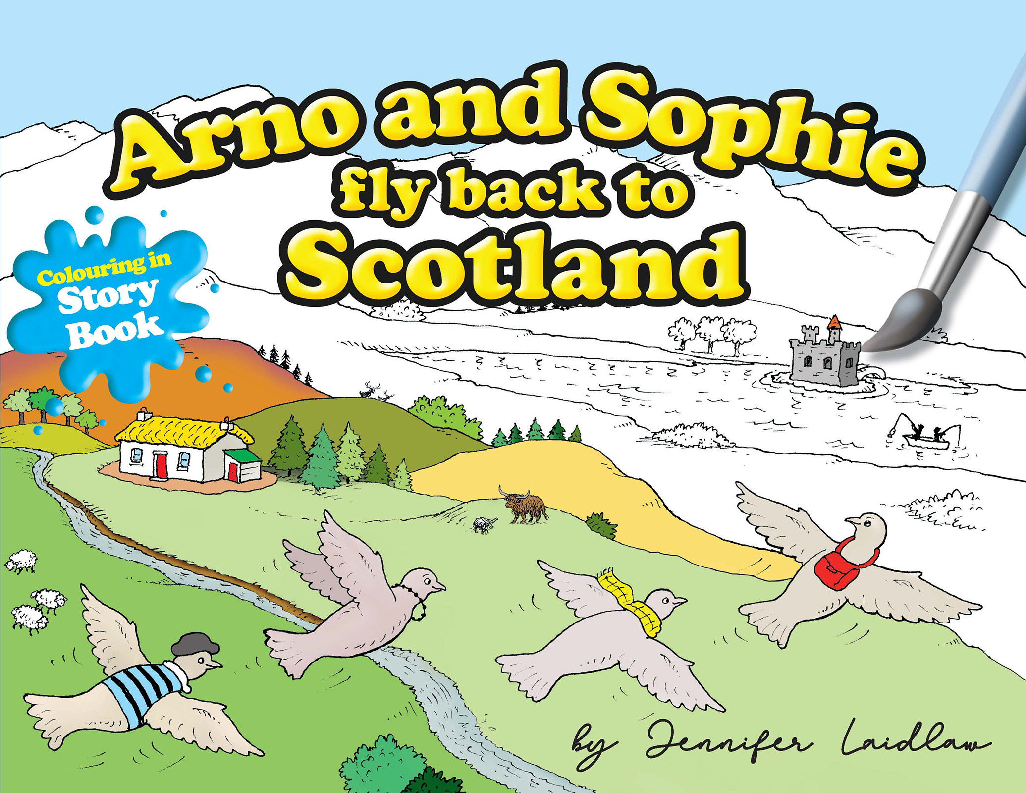 Arno And Sophie Fly Back To Scotland-bookcover