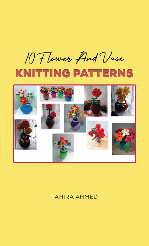 10 Flower And Vase Knitting Patterns-bookcover