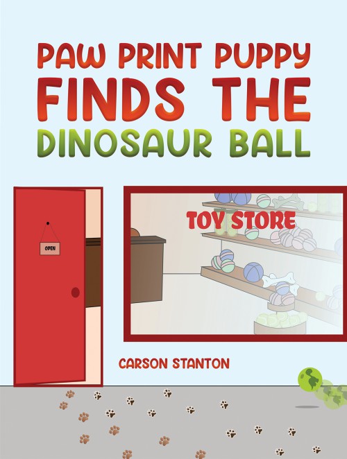 Paw Print Puppy Finds the Dinosaur Ball-bookcover