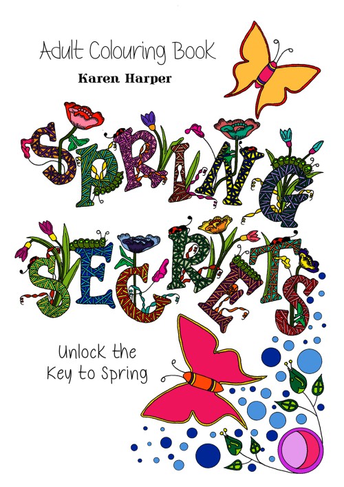 Adult Colouring Book - Spring Secrets-bookcover