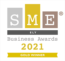 Image shows the gold winner of SME Business Awards in Ely in 2021.