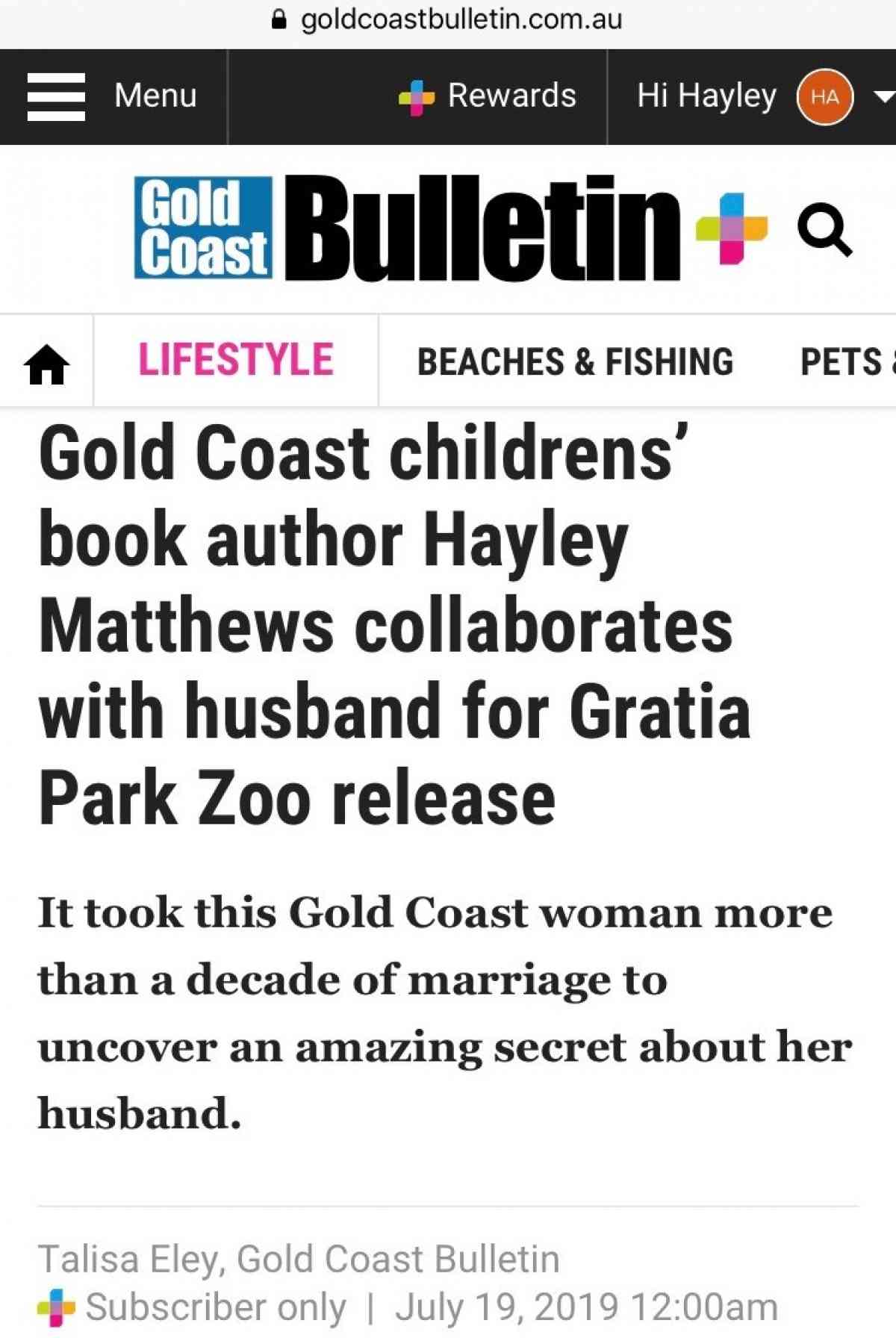 Gratia-Park-Zoo-Hayley-Matthews-Featured-News-Website-Gold-Coast-Bulletin