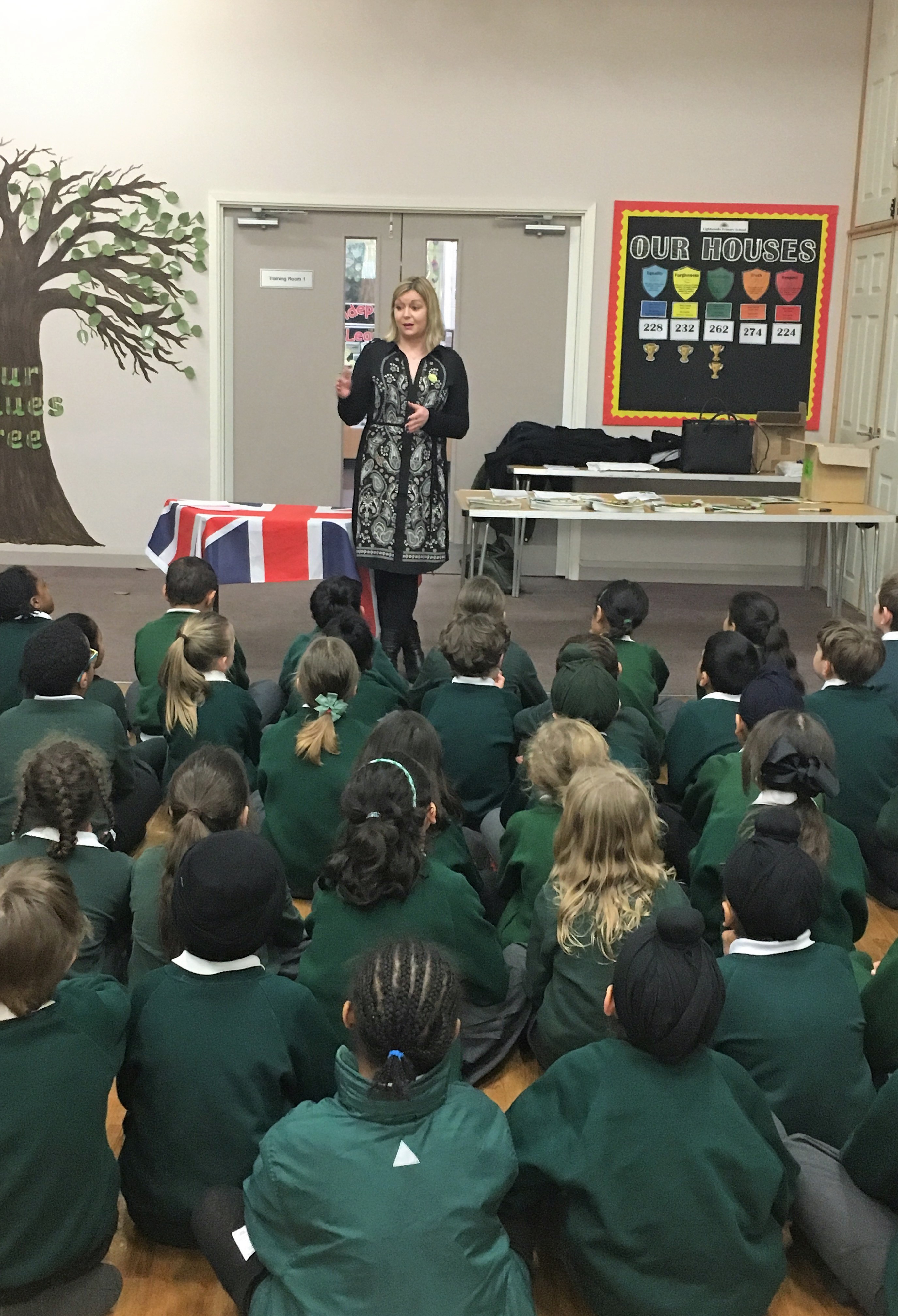 A Couple of Photos from Amanda Kehoe's Visit to Lightwoods Primary