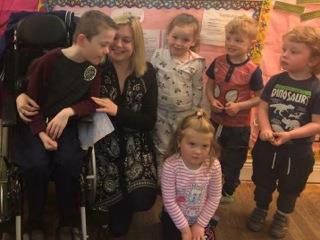 Amanda Kehoe, and her son Tadhg, had a wonderful morning at Child's Play Creche in Newbridge