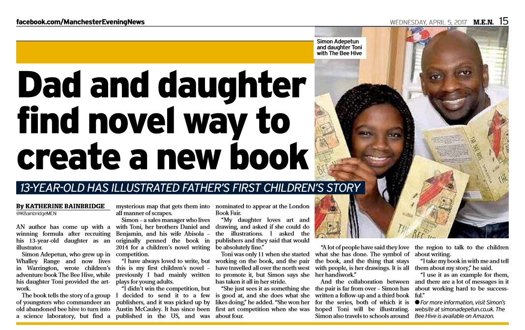 Simon Adepetun is Featured in the Manchester Evening News