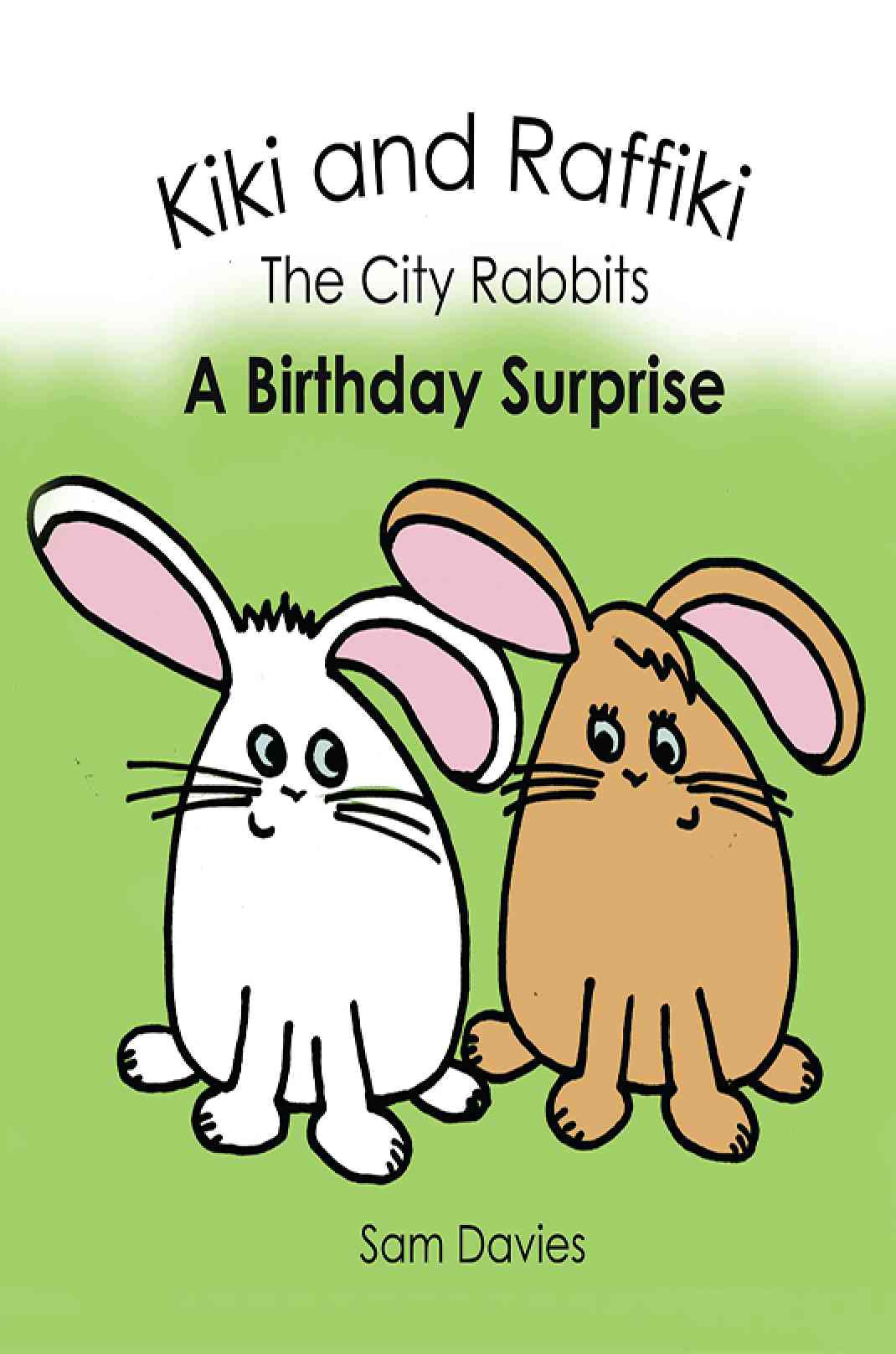 Sam Davies's article in magazine for Kiki and Raffiki the City Rabbits - A Birthday Surprise