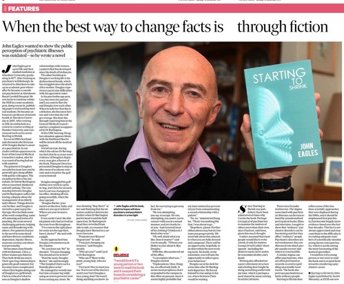 John Eagles gets commended by The Scotsman newspaper as he sheds light onto psychiatric abnormalities