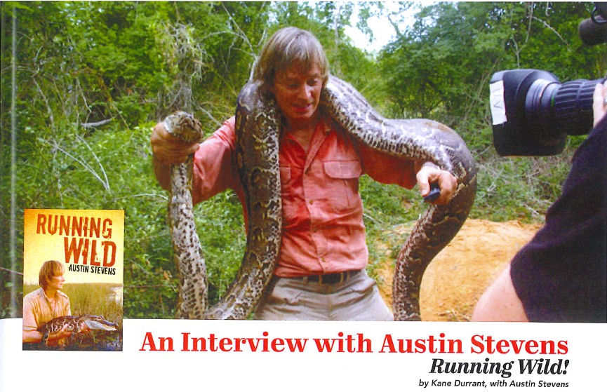 Australian Herpetological Society Features Austin Stevens’ ‘Running Wild’