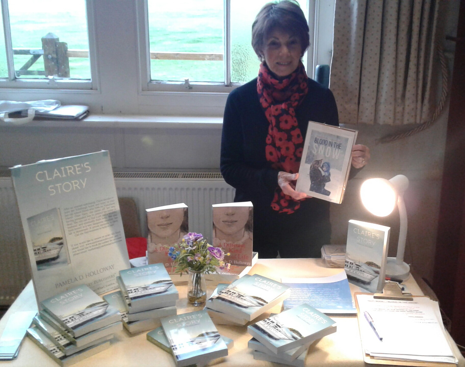Book signing of ‘Claire’s Story’ by Pamela D. Holloway held at Winchelsea Christmas Fair