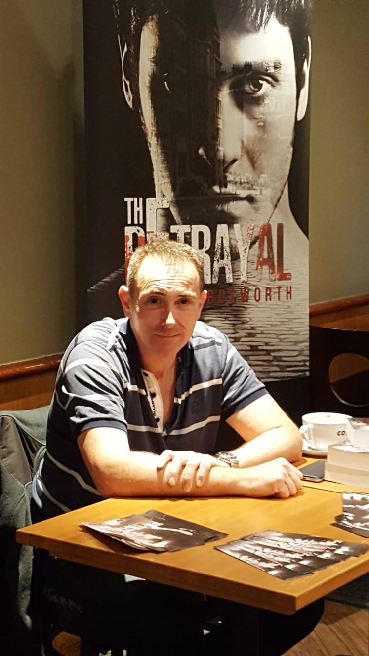 Steven Bosworth was at Costa Coffee for the Book Signing event of ‘The Betrayal’