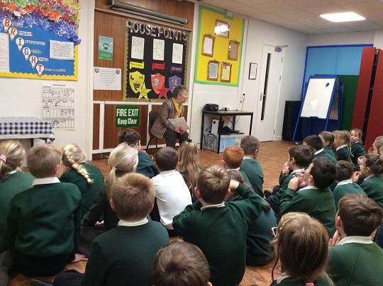 Author of ‘The Mysterious Boy’, Julie Robinson visits a school