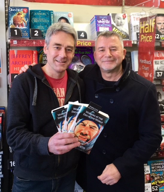 The Author Con Curtis signed the copies of his Book ‘Working at the End of the World’ at WH Smith in Ripon