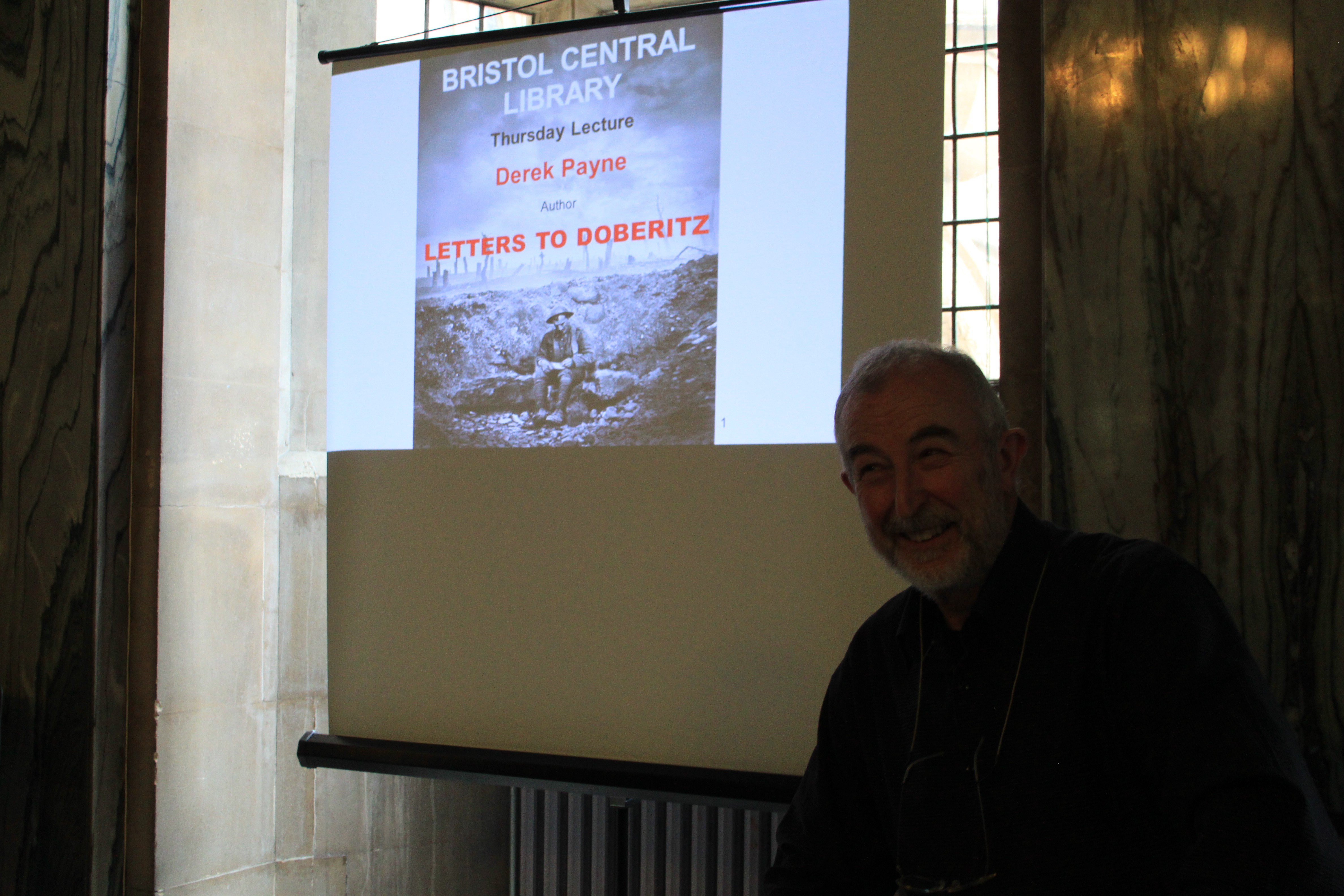 Derek R Payne, the Author of  Letters To Doberitz, Delivered a Talk At the Bristol Library