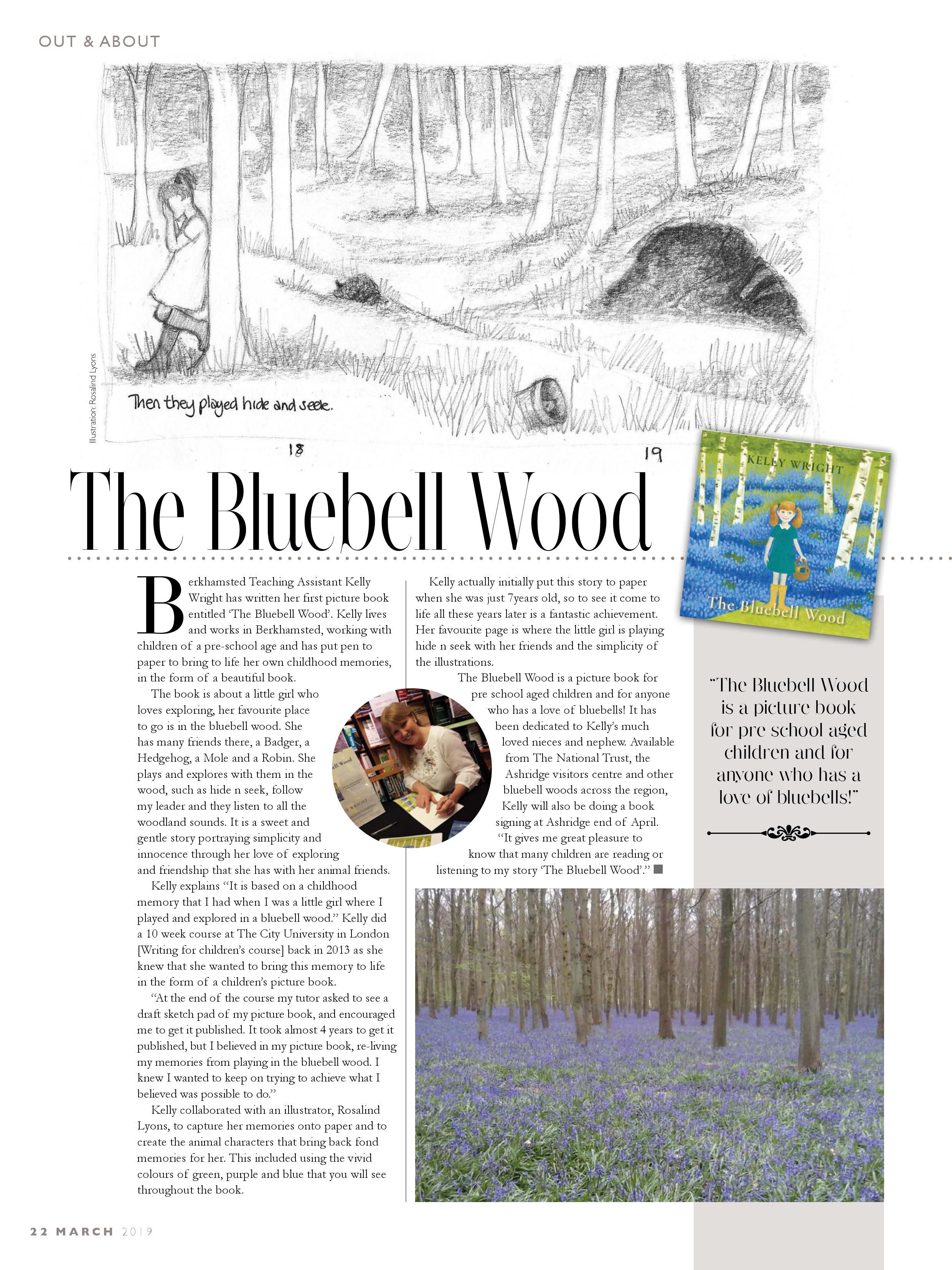 The Bluebell Wood by Kelly Wright Featured in Berkhamsted Life Magazine