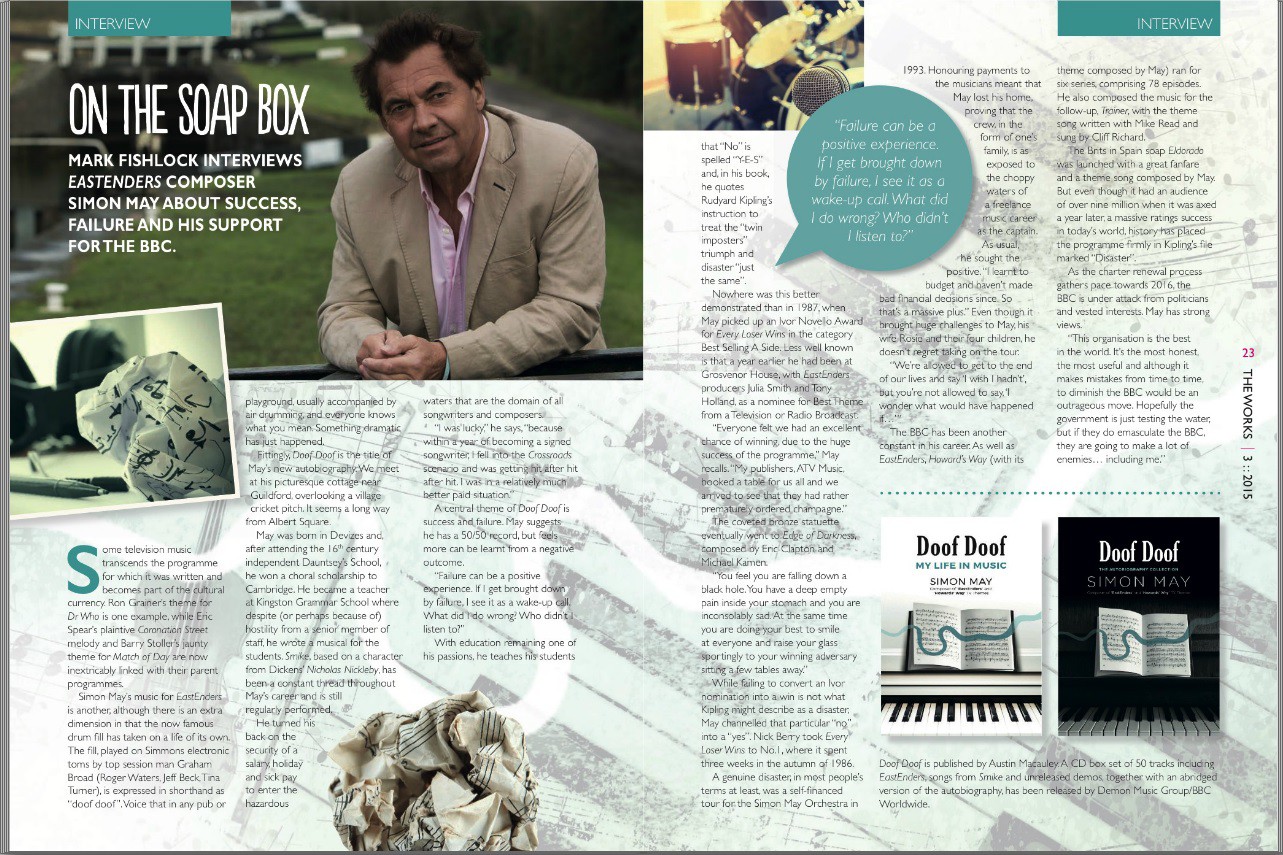 Simon May talks to BASCA Magazine