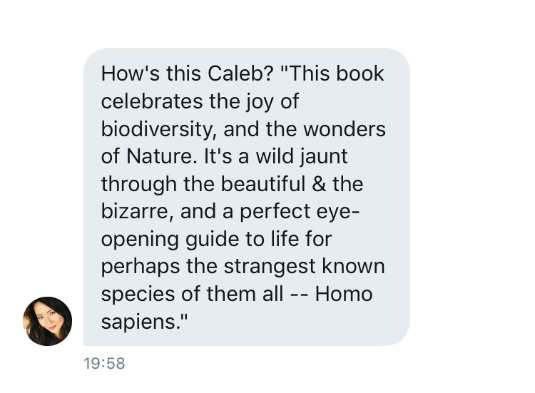 A Book of Rather Strange Animals by Caleb Compton Received an Excellent Review from Vice Chair of WWF Canada, Ziya Tong