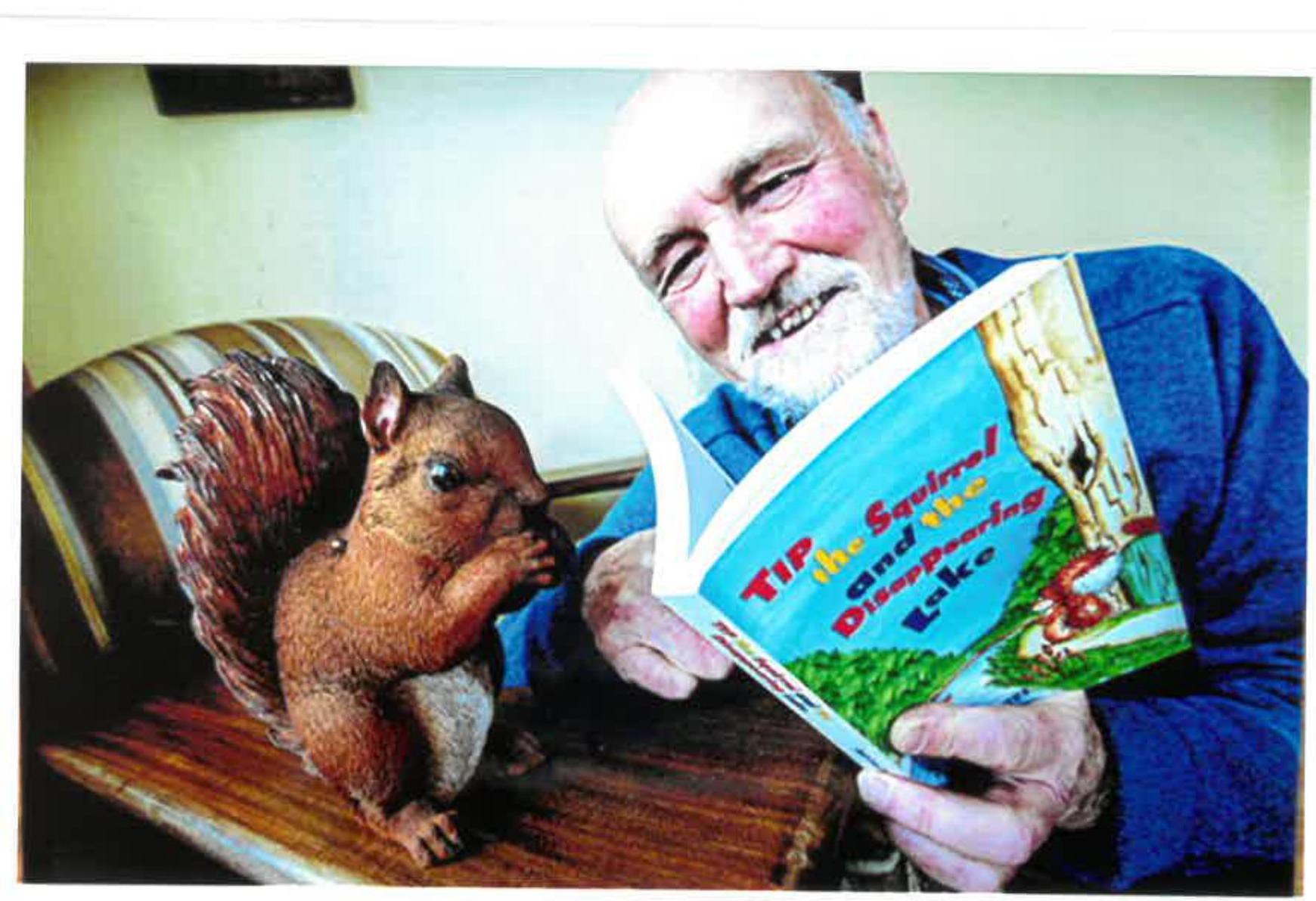 Tip the Squirrel and the Disappearing Lake by Adrian T. Jones Gets Featured in a Newspaper