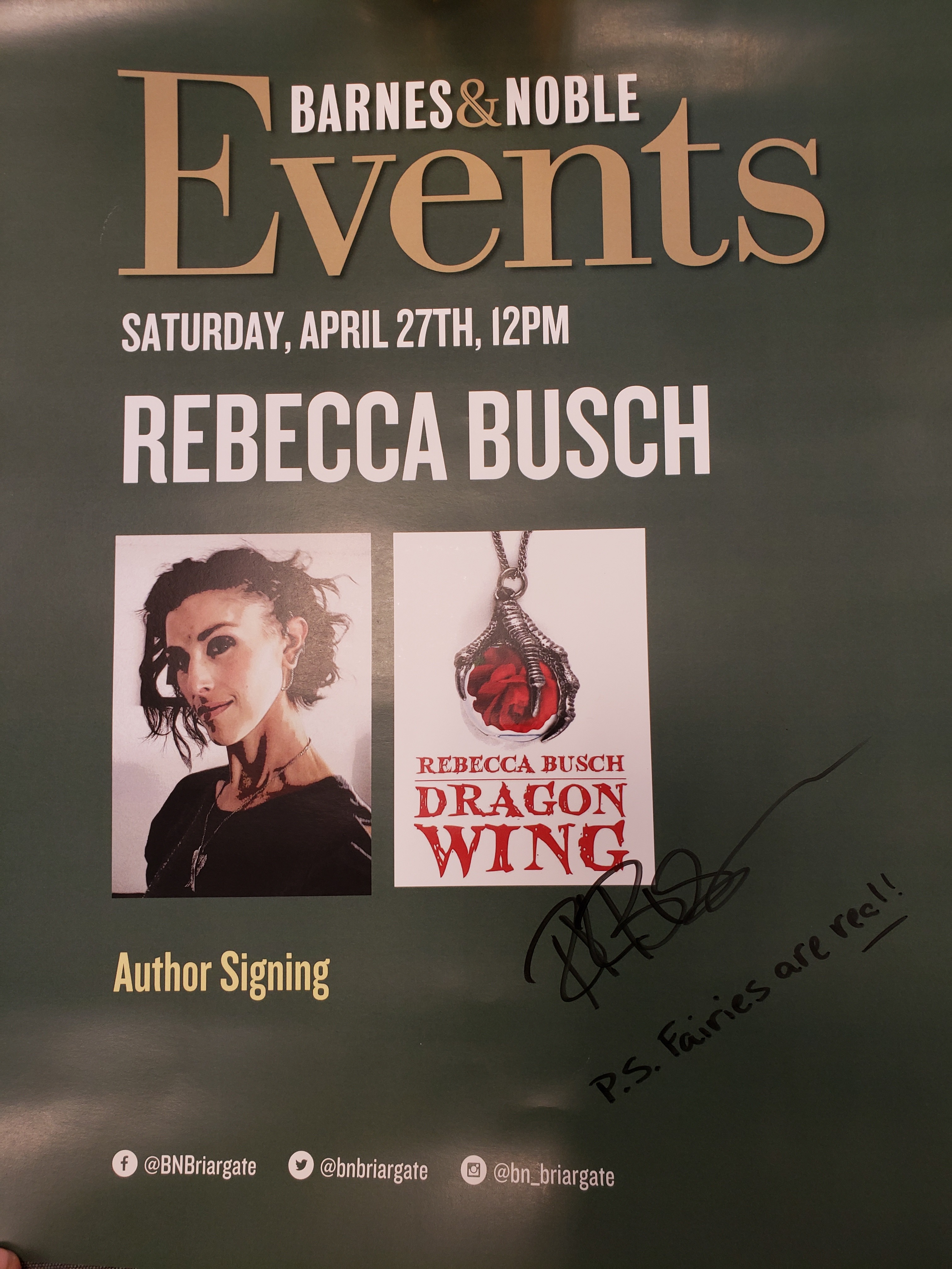 Rebecca K. Busch Relishes Her Successful Book Signing of Dragon Wing
