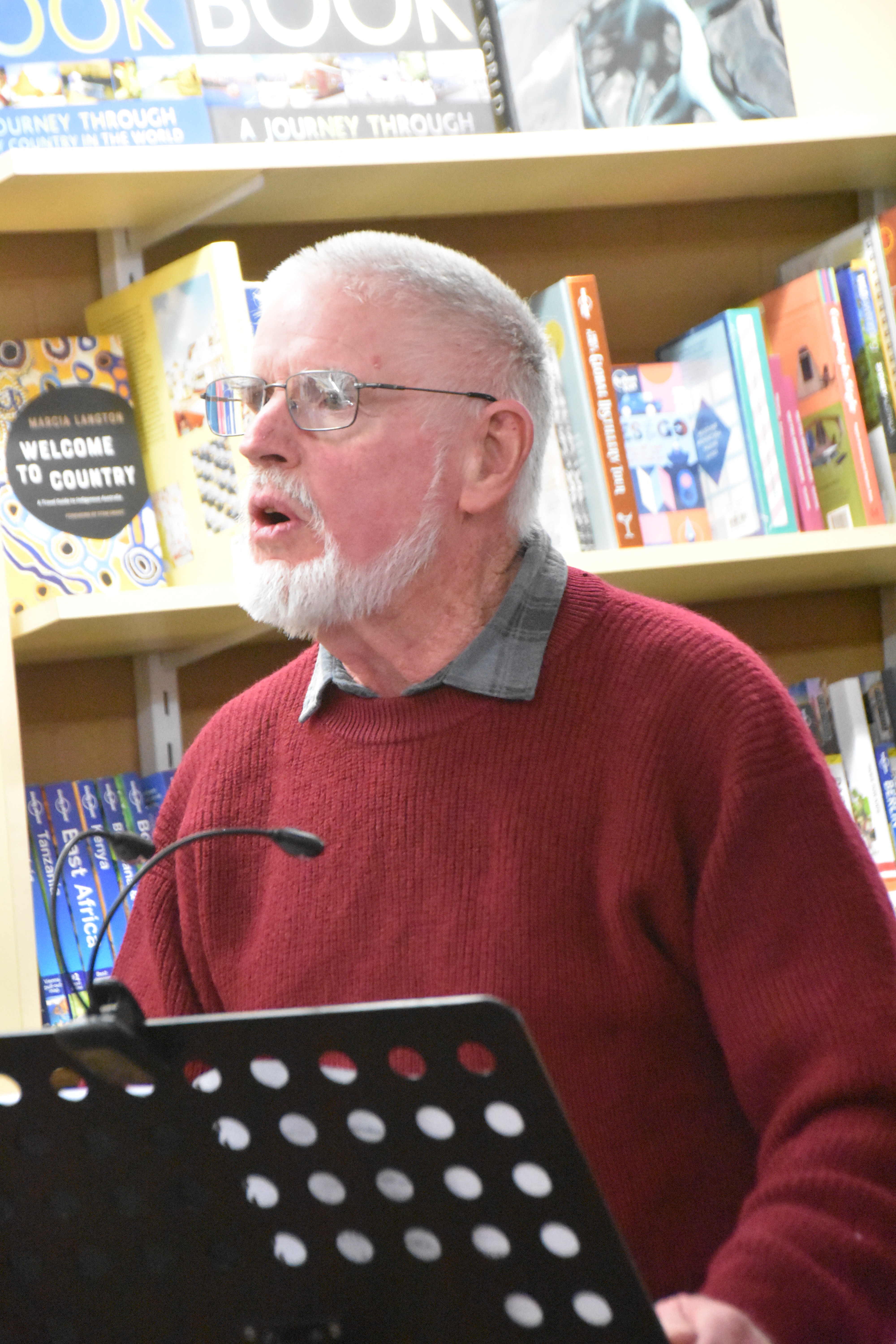 Chris Cunningham, the Author of Climate Change and the Cargo Cult Attended a Book Launch Event Organized by Reader’s Companion Bookstore 