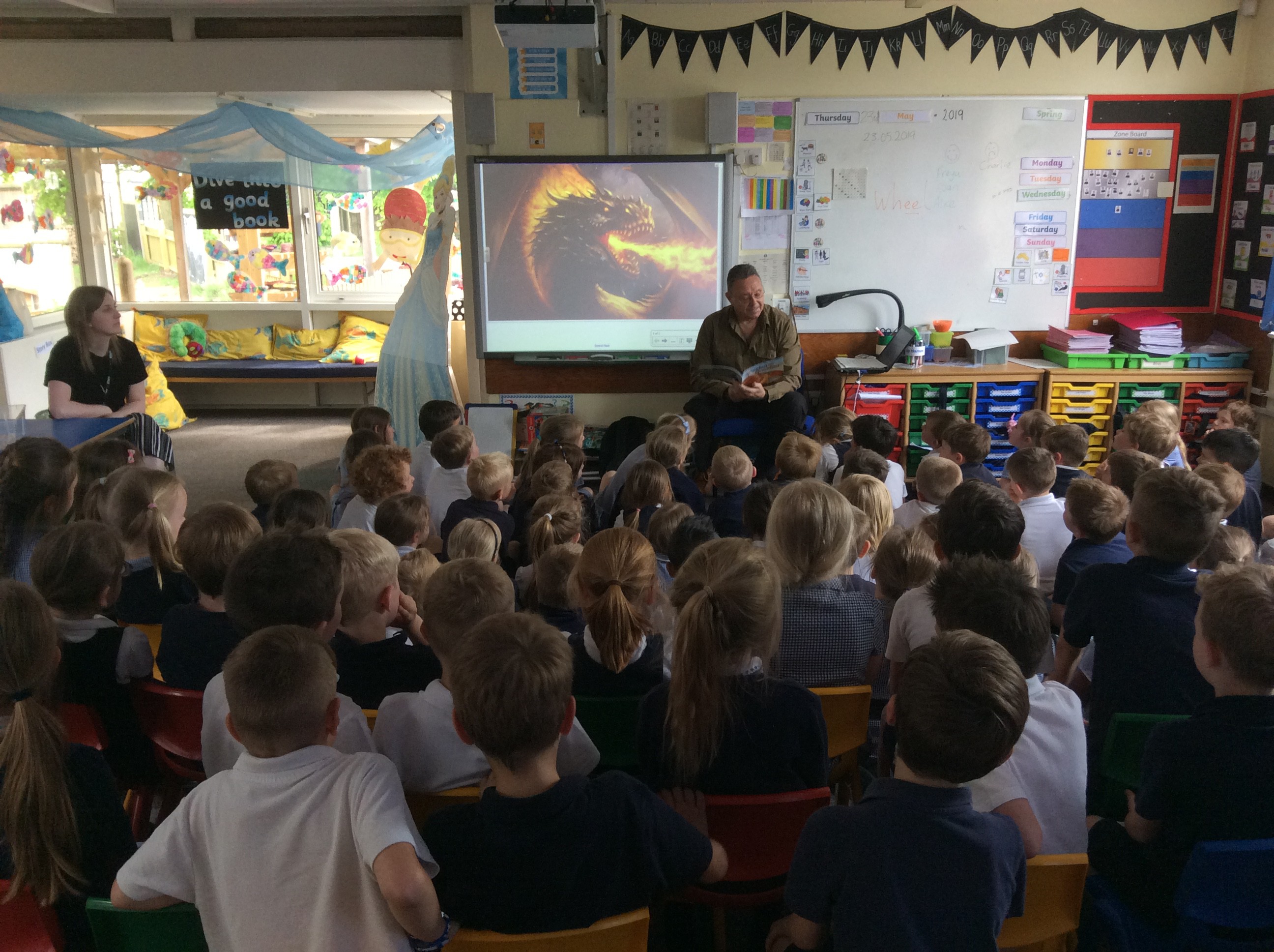 Acclaimed Author Wayne Griffiths Paid a Visit to the South Milford School