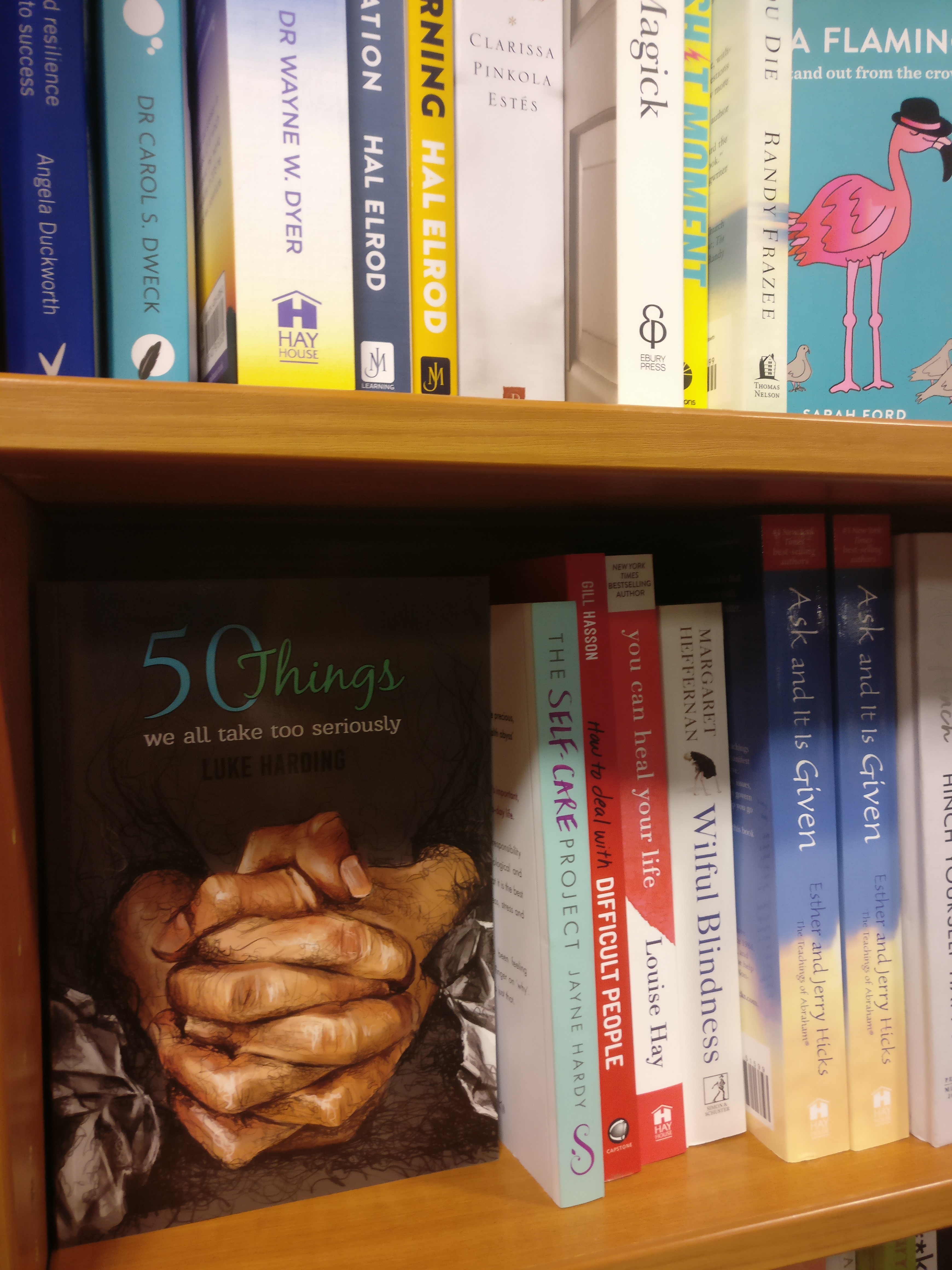 Luke Harding’s Book, 50 Things we all take too seriously was Placed at Waterstones Colchester’s Book Stock