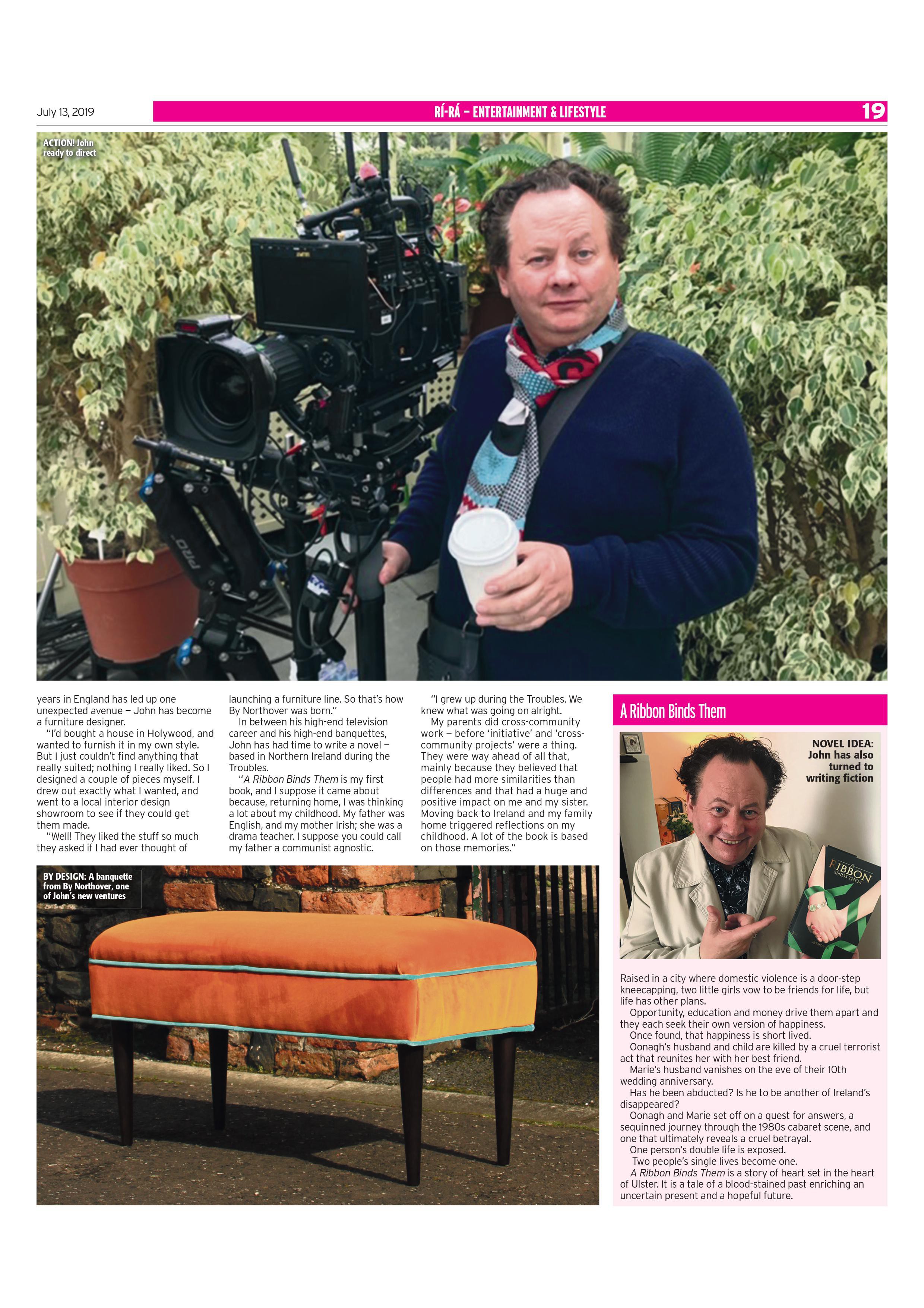 The Irish Post Featured the Book A Ribbon Binds Them by the Renowned Author John FD Northover