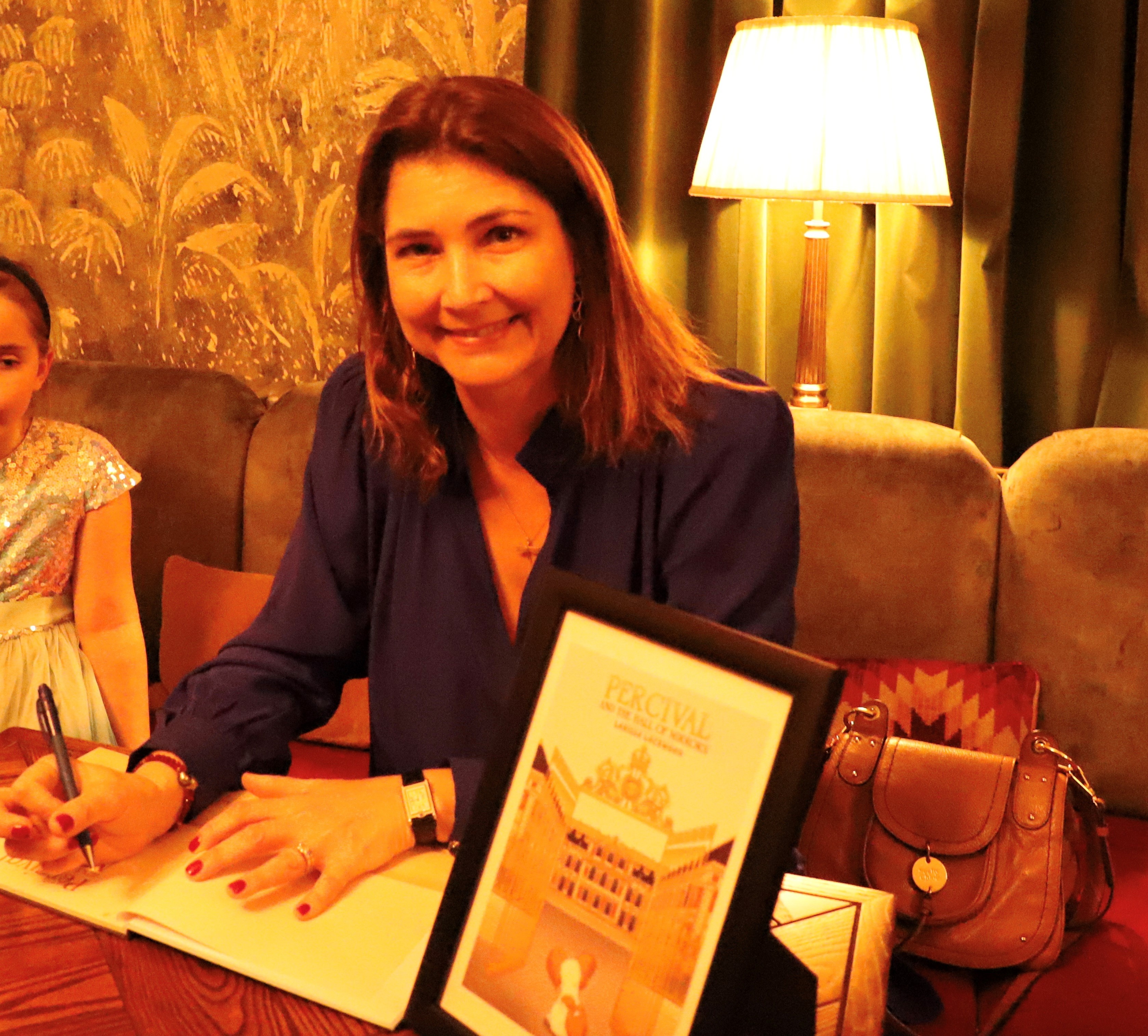 The Author of Percival and the Hall of Mirrors, Larrissa Lockwood, attended a Book Signing Event at the Hollywood Arms Pub
