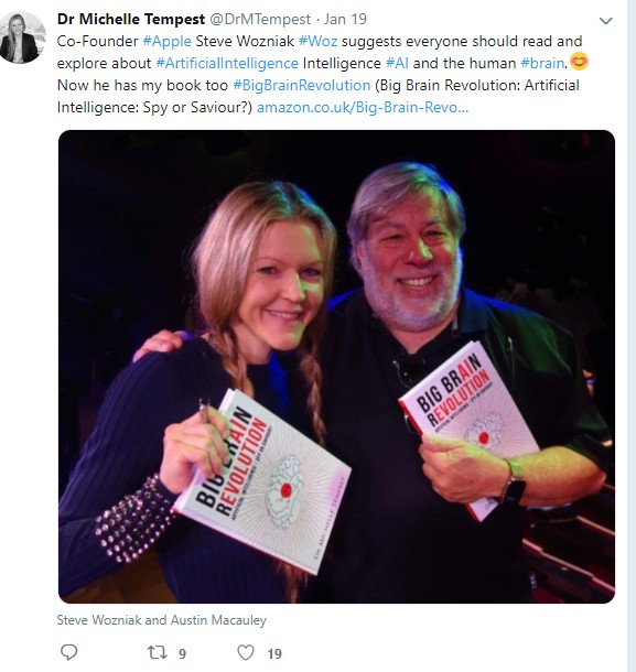 Author Michelle Tempest's Book Gets Validation from Steve Wozniak