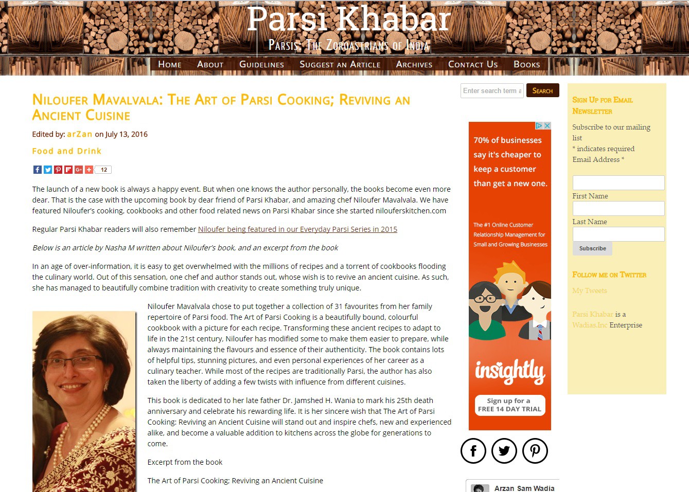 The Art of Parsi Cooking Featured by Parsi Khabar