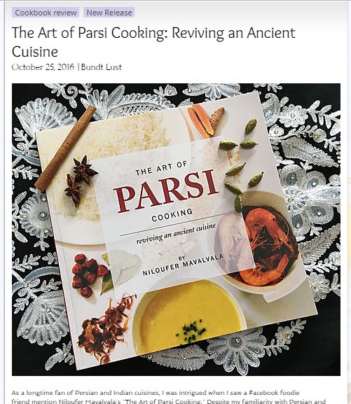 The Art of Parsi Cooking Reviewed by Sarah Hodge of Bundtlust.com 