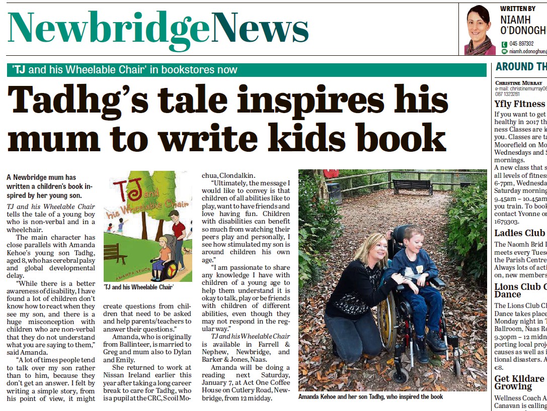 Amanda Kehoe Appears in the Leinster Leader