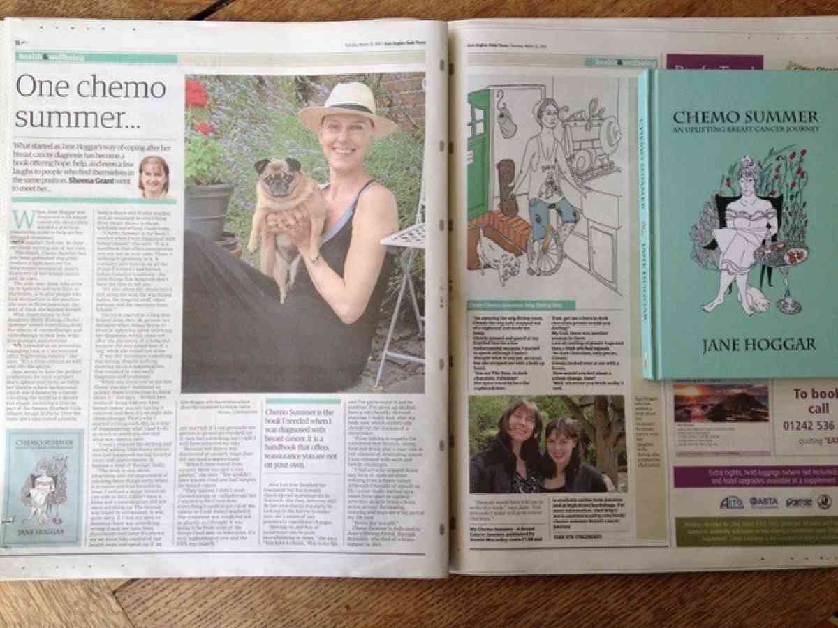 Jane Hoggar Features in the East Anglian Daily Times 